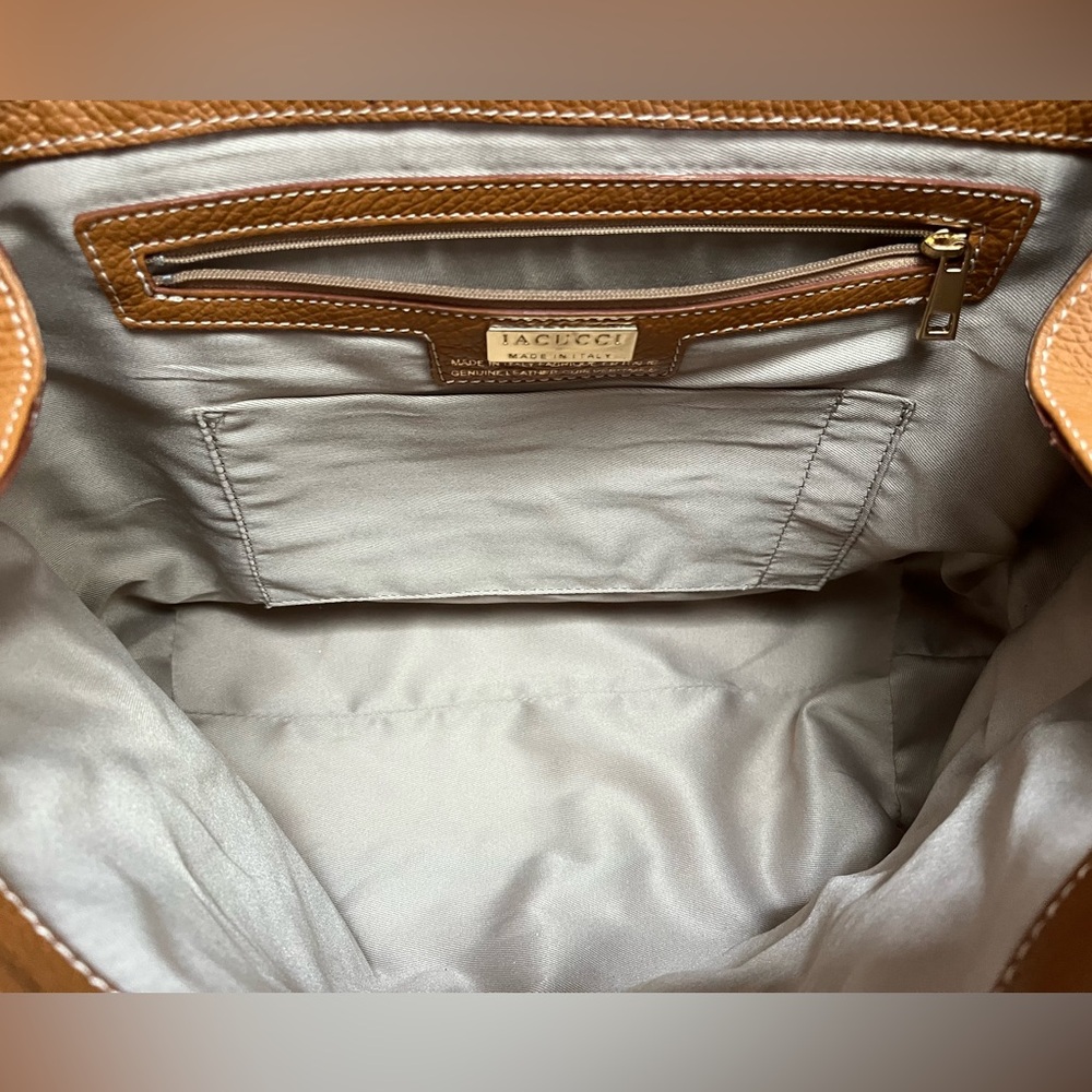 Lacucci croco embossed leather bag(made in Italy ) - Picture 11 of 16